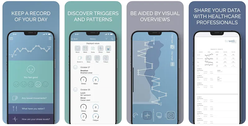 Bowelle App Screenshots